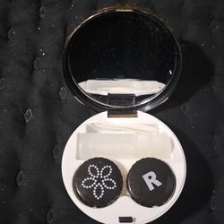 Contact Case With Solution Bottle And Contact Tools