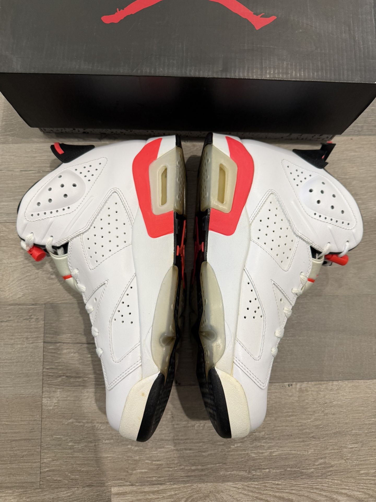 2014 Air Jordan 6 Retro Infrared White Size 9.5