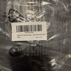 Fasmov 10" (245mm) Heavy Duty Bar Stool Swivel Replacement Seat Swivel Base Bar Stool Swivel Plate, Black (Mounting hardware not included).