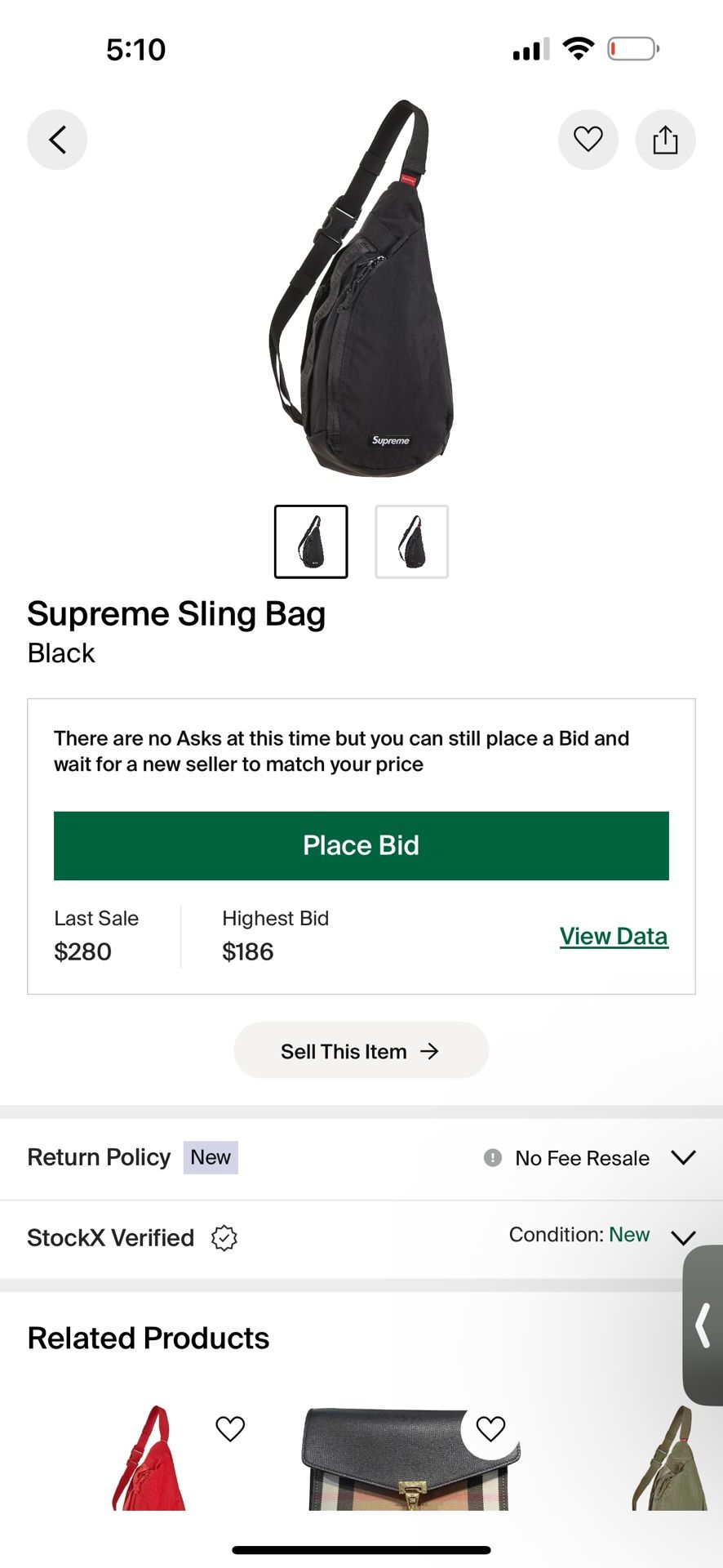 Supreme Sling Bag