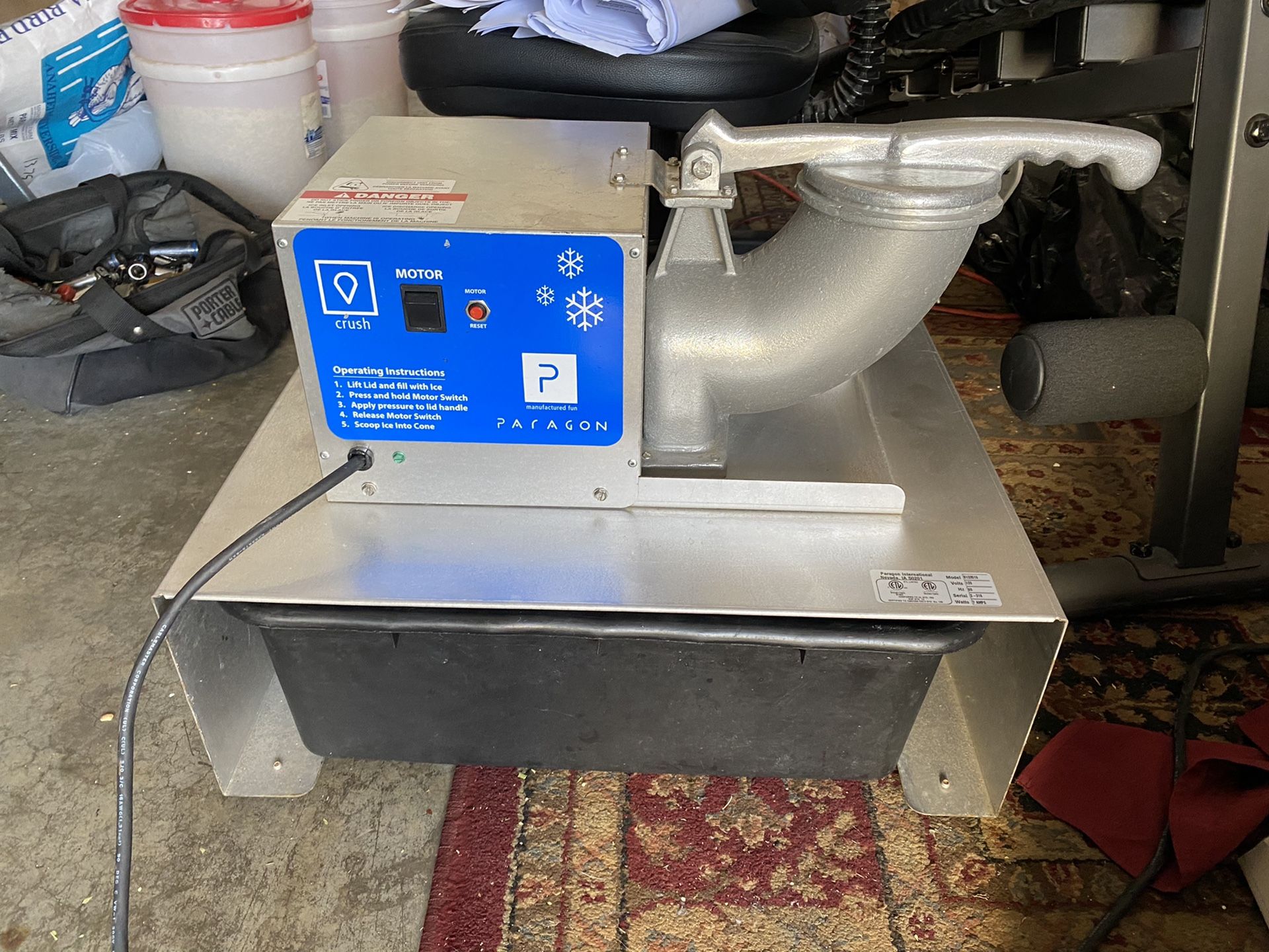 Commercial snow cone / ice grinder machine for Sale in Eastvale, CA