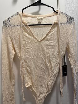 Lace forever 21 bodysuit