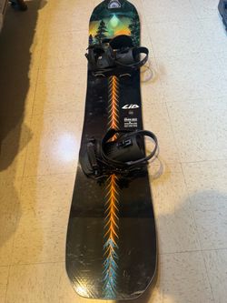LIB Tech Golden Orca 2025 Snowboard + Union Forces 2024 Bindings