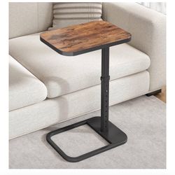 Adjustable Height Overbed Sofa Side End Table