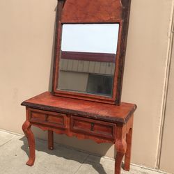 Entrance Table With Mirror 