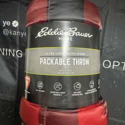 Packable Down Throw Camp Blanket