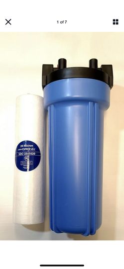 Sediment Water Filter Housing 2.5" x 10" Pressure Cap Release with Filter