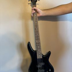 Ibanez 4 String Bass Guitar And Amp 