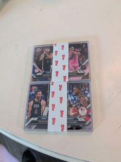 Curry /Messi night night and Curry LeBron Durant Topps now