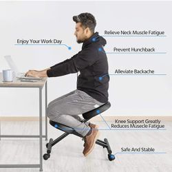 Ergonomic Kneeling Chair Rolling Posture Office Chair