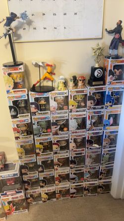 Funkos and Anime figures