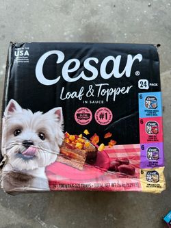 Cesar Loaf & Topper - Alimento húmedo para perros, paquete variado, 3.5 pack of 24 unit