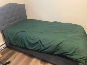 Twin Size Bed Frame with Storage Drawer