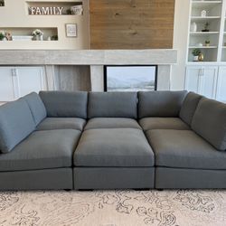 SALE! FREE DELIVERY! Feather Modular Sectional Sofa Couch 