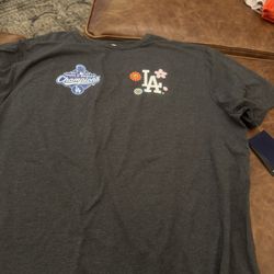 Fanatics x Takashi Murakami x Los Angeles Dodgers World Series 2025 Champs T-Shirt -  Charcoal 2XL In Hand