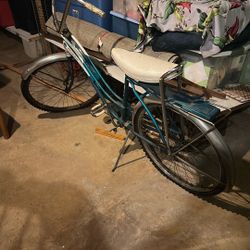 a vintage Western Flyer "Thunderbird" bicycle. The bike appears to be a cruiser-style model from the mid-20th century. Western Flyer was a brand of bi