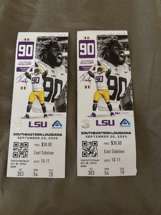 LSU Tickets .... About 4 Miles From The Stadium