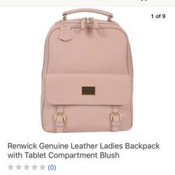 Renwick Genuine Leather Backpack