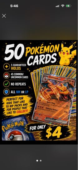 50 cards for 5$