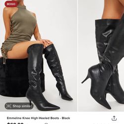 Knee High Heeled Boots BRAND NEW 