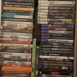 Video Games • Blu-Rays • DVD’s • Sony • PS4 • Xbox • One • 360