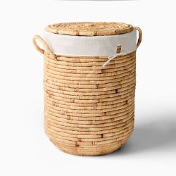 Woven clothes hamper