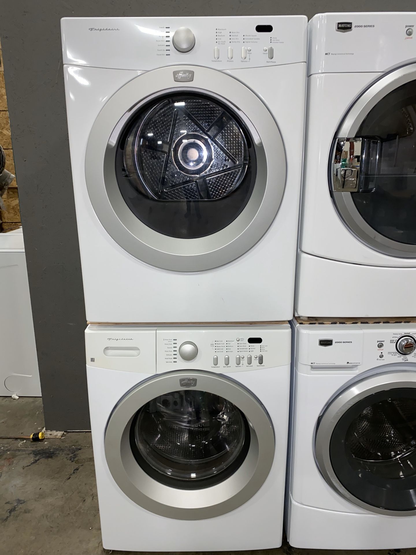 FRIGIDAIRE STACKABLE LARGE CAPACITY WASHER DRYER