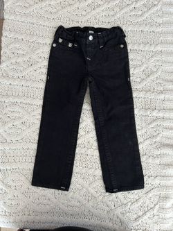 True Religion Black Jeans-straight Leg Size-4T