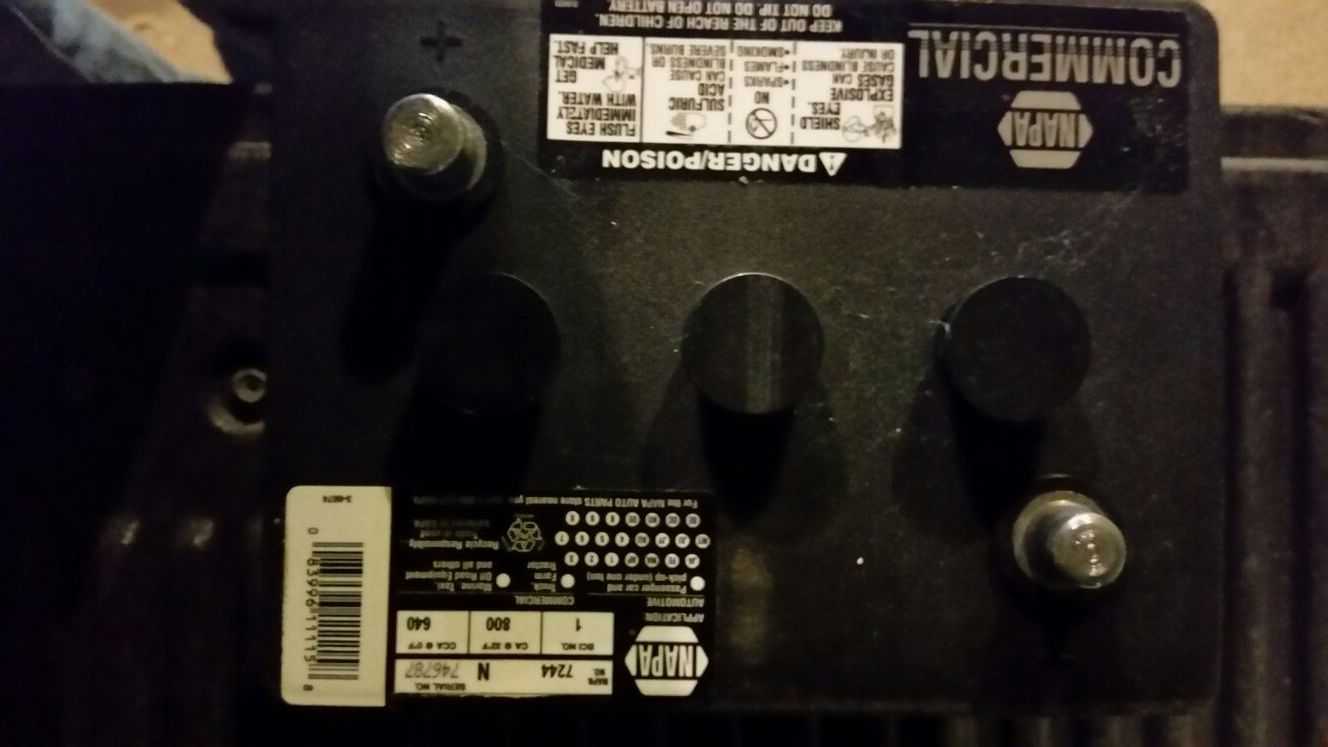 New 7244 NAPA 6 Volt Battery