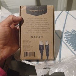 AmazonBasics USB 2.0 A-Male to B-Male cable. 