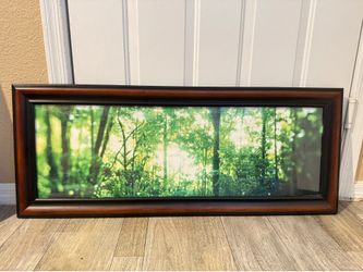 Wooden Framed Wall Decor Art