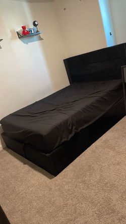 Bed Frame (mattress not included, in Great condition).