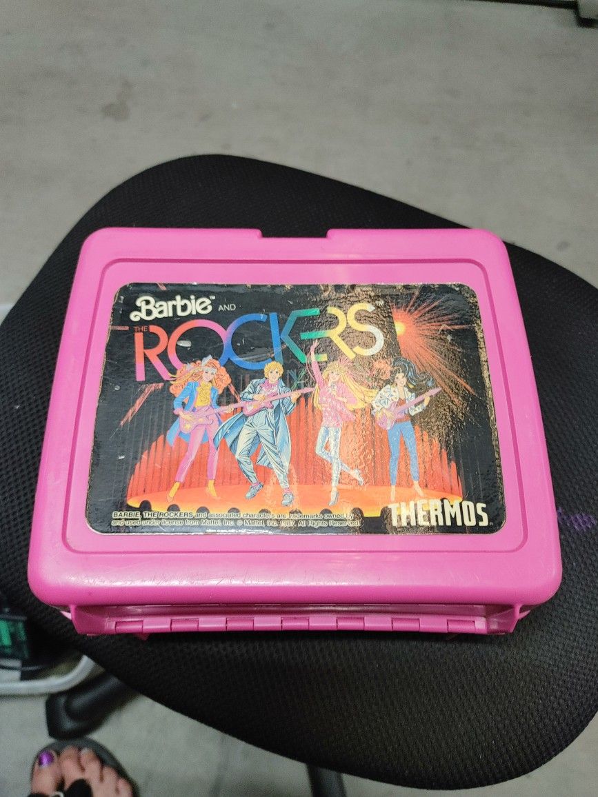 Vintage 1987 Barbie and The Rockers Plastic Lunchbox Jem