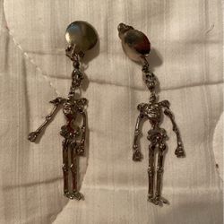 Costume Jewelry Skeleton , Earrings