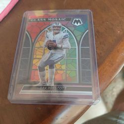 Glass Mosaic Of Dak Prescott 