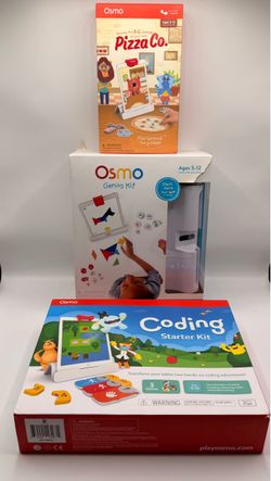 Osmo iPad Learning Bundle - Coding Starter Kit (NEW/SEALED) + Genius Kit & Pizza Co.