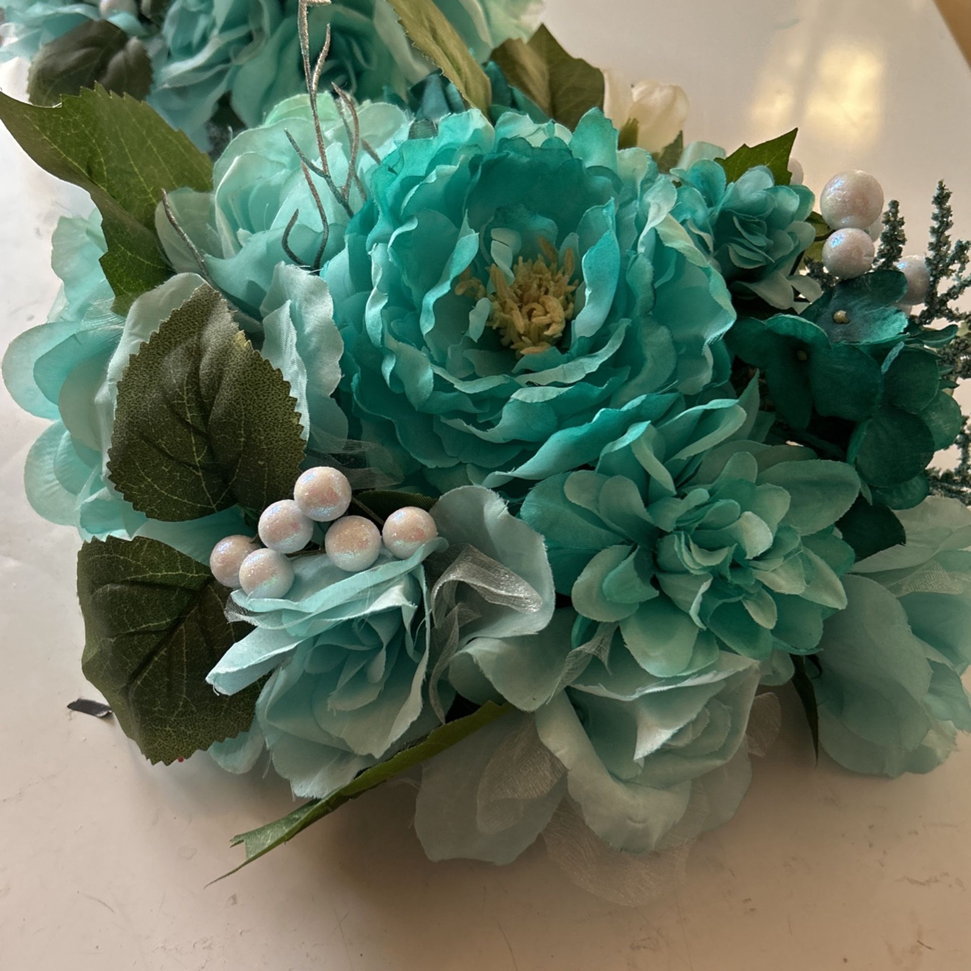 Teal Centerpiece