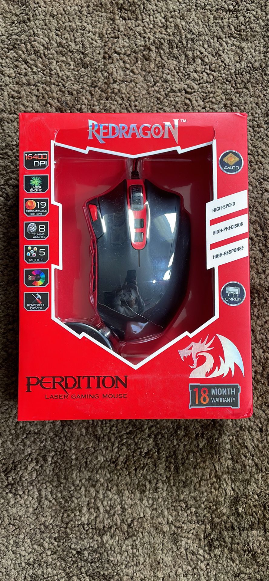 Redragon Perdition Laser Gaming Mouse
