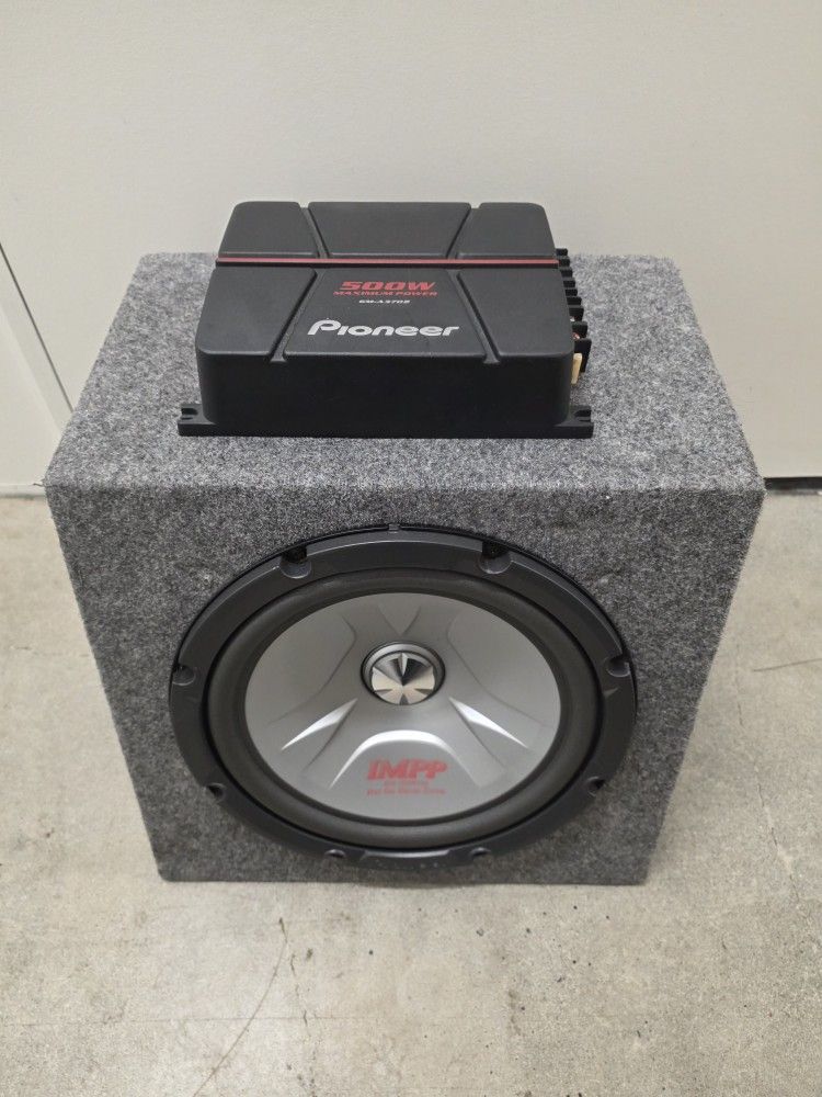 Pioneer Subwoofer W/amp