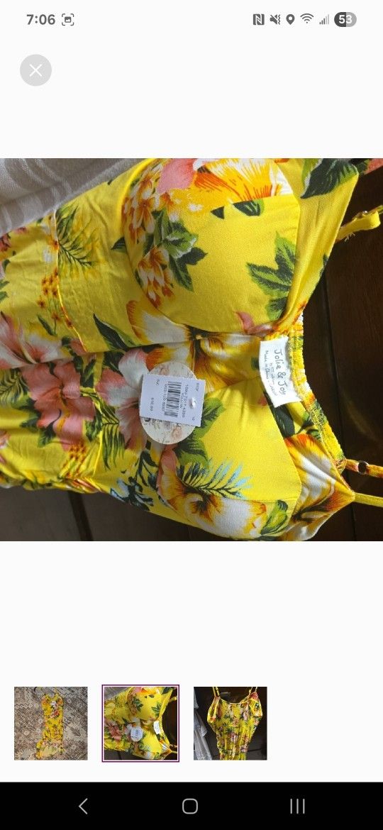Tropical Floral High Low Dress 