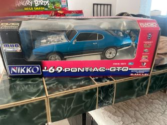 Vintage Nikko Muscle Under Glass '69 Pontiac GTO RC Car 1:16 Scale – In Box