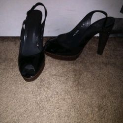 Stuart Weitzman black patent leather  Size 9.5 (M)