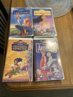 4 Vintage Disney VHS Videos