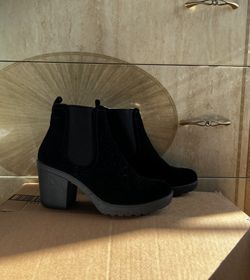 Chunky Suede Ankle Booties