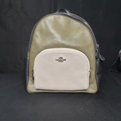 Olive Green Coach Backpack Purse