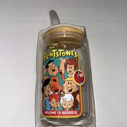 Flintstone Glass Tumbler NIB 