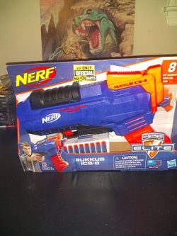 Brand New Nerf Rukkus Ics-8 N-Strike Elite 8 Dart Capacity