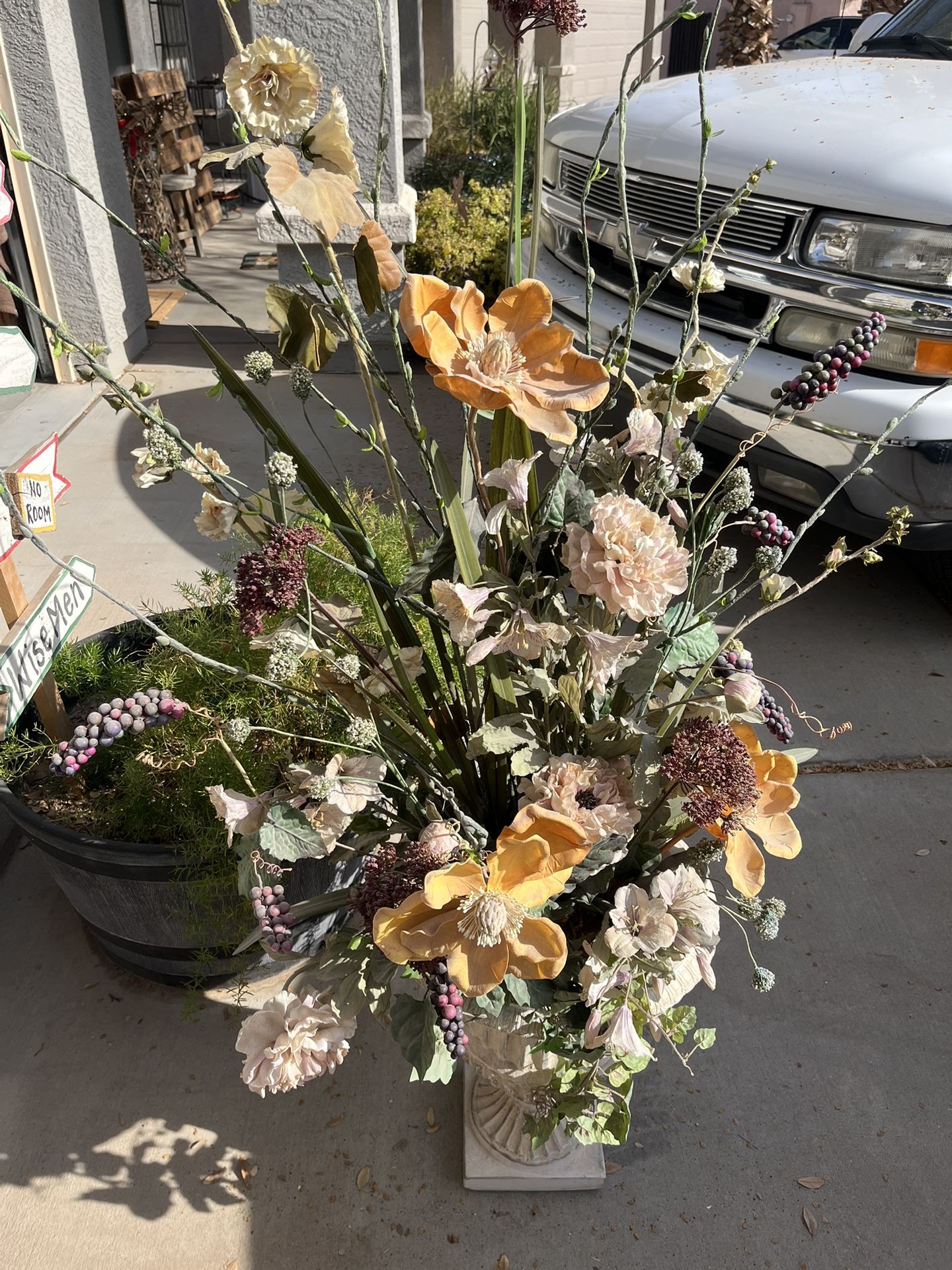 Flower Vase with Artificial Flowers