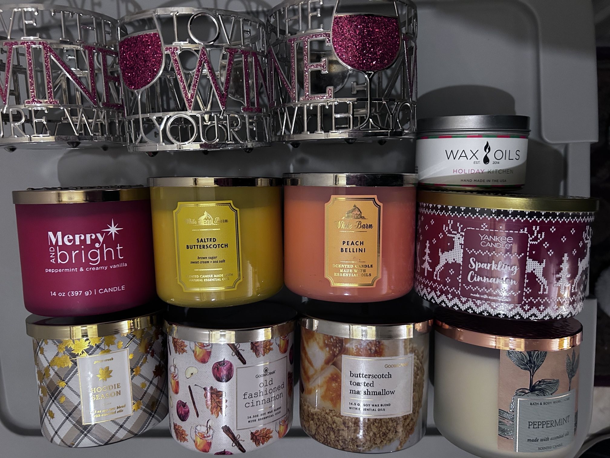 Scented candles @14-14.5oz, asking for Best Offer on each or buy the LOT