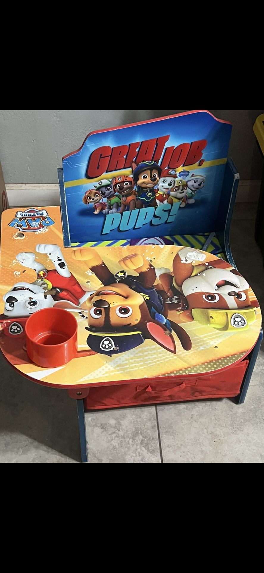 Delta Children Chair Desk With Storage Bin, Nick Jr. PAW Patrol